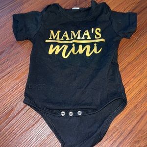 Black baby onesie